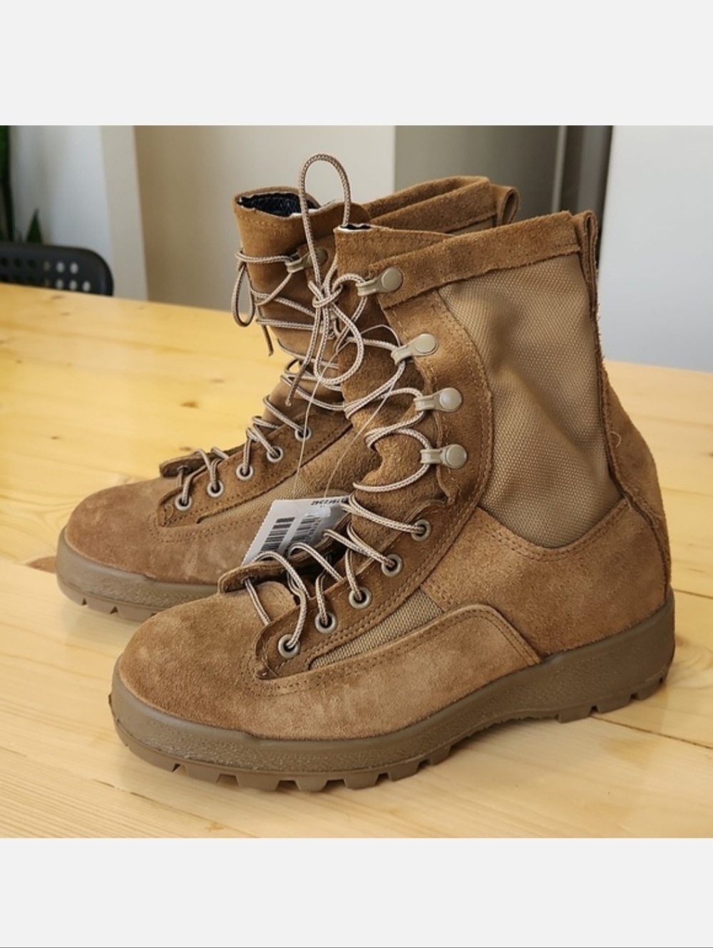 McRae Footwear Army Combat Boots Waterproof 10.5" Insole Sz Men's 6W Women's 7.5